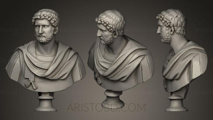 Busts and heads antique and historical (BUSTA_0051) 3D model for CNC machine